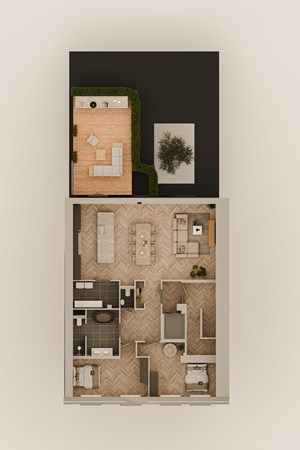 Floorplan - Steenstraat 25A, 4561 AR Hulst